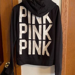 Pink Victoria’s Secret black hoodie